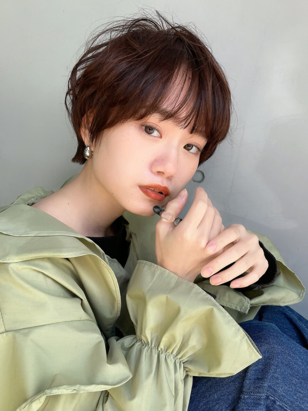 大人可愛いマッシュショート